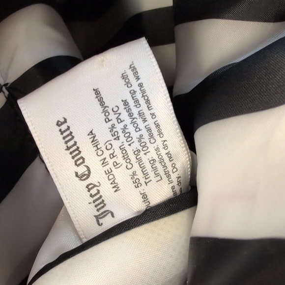 Juicy Couture Metallic Fuchsia Pink Tote Bag Gold JC Logo - Picture 10 of 11